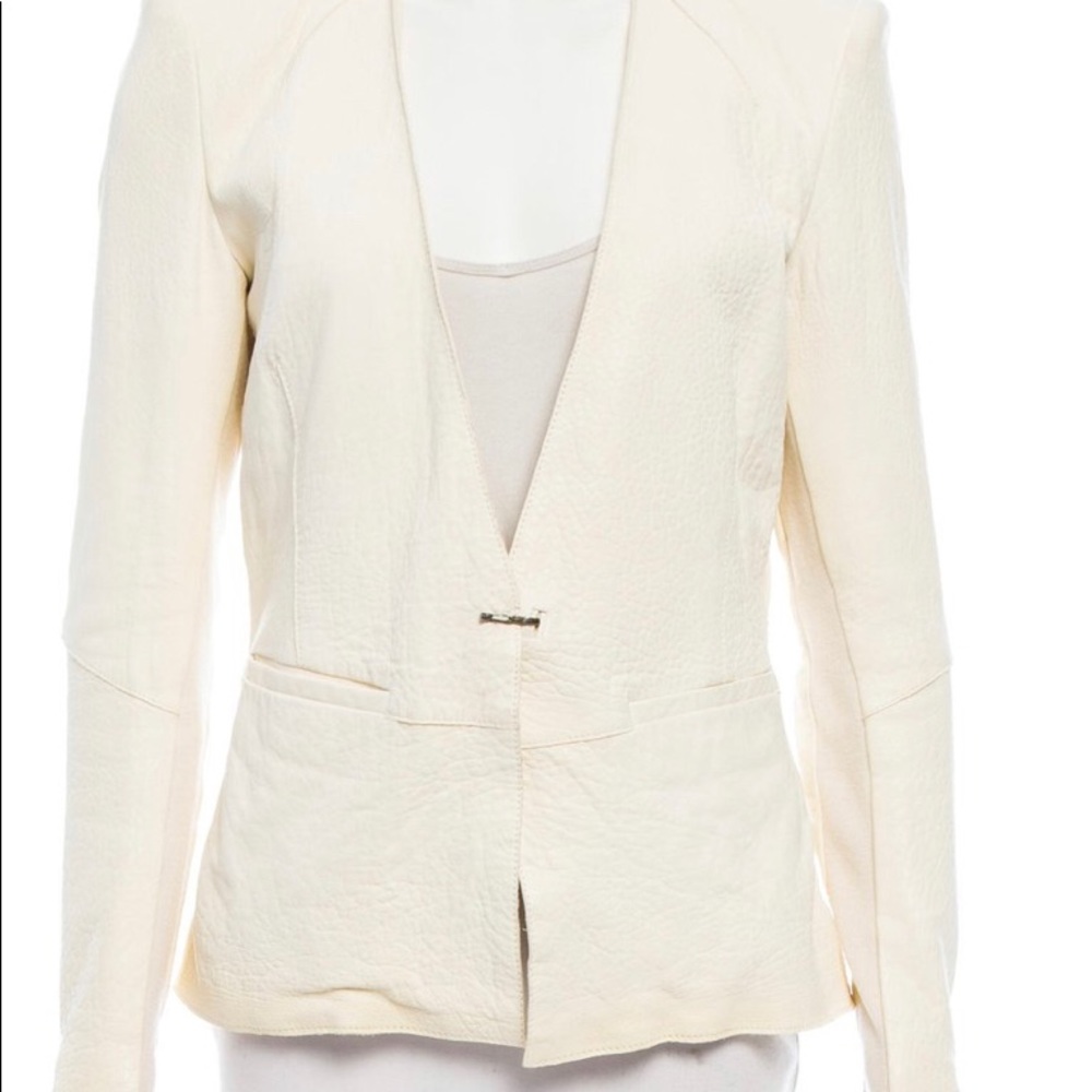 Helmut Lang 100 % Lamp Leather Blazer